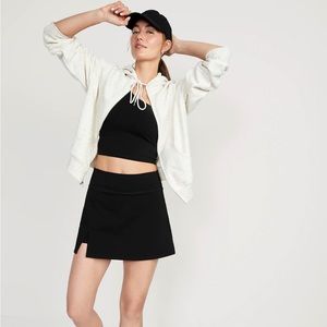 *NWT* Old Navy Black Petite Extra High-Waisted PowerChill Skort